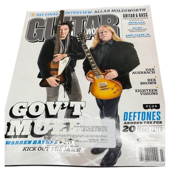 Guitar world magazine July 2017 Gov't mule Guitar & bass paper 122 pages READ - Picture 1 of 5